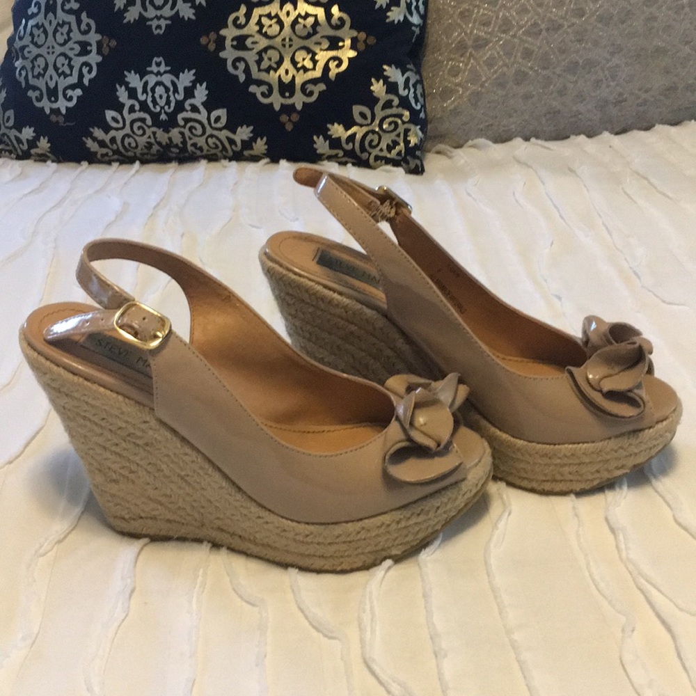 Steve Madden Patent Leather Wedges